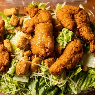 Chicken Finger Caesar Salad
